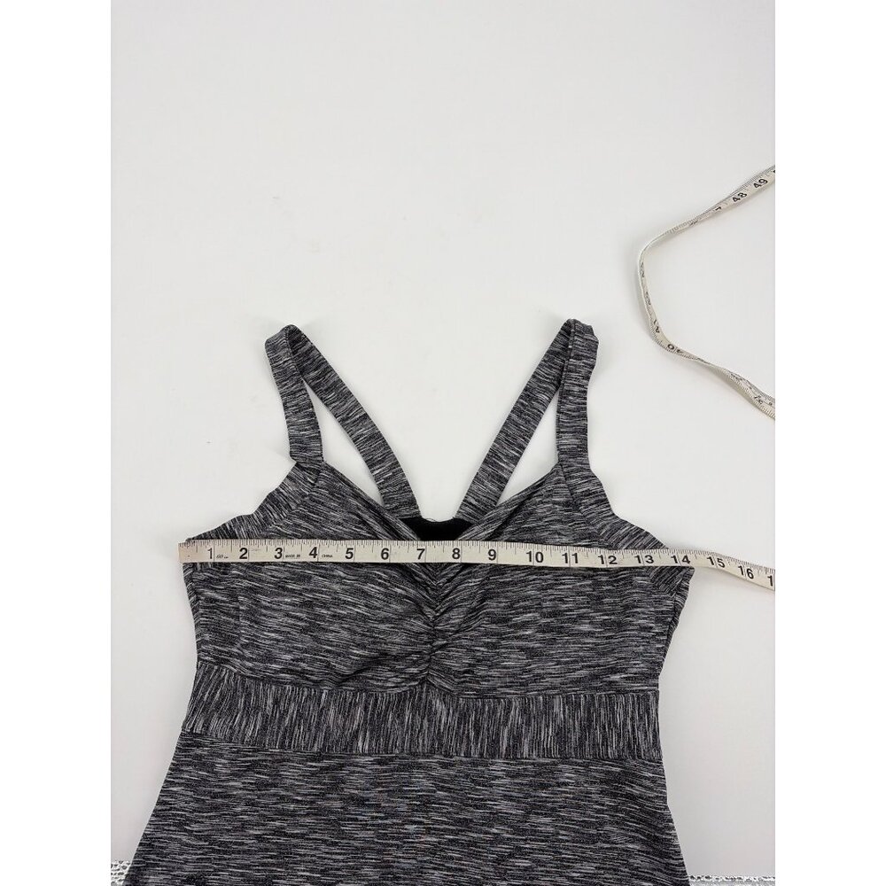 PrAna Womens Small Dress Heathered Gray Strappy Back Built-In Bra Activewear - Picture 6 of 8